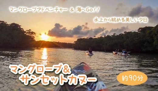 宮良川マングローブ＆サンセットカヌーツアー【夕方のみ約90分】